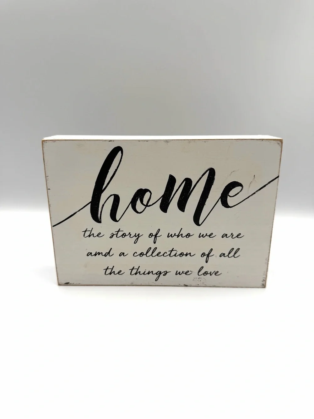 Stratton Home Decor Farmhouse Home Sign Shabby Chic Cottagecore Wall Art